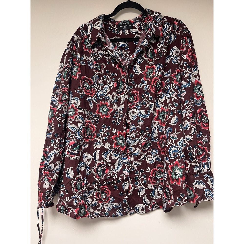 Lane Bryant Floral Blouse Women's Size 22/24